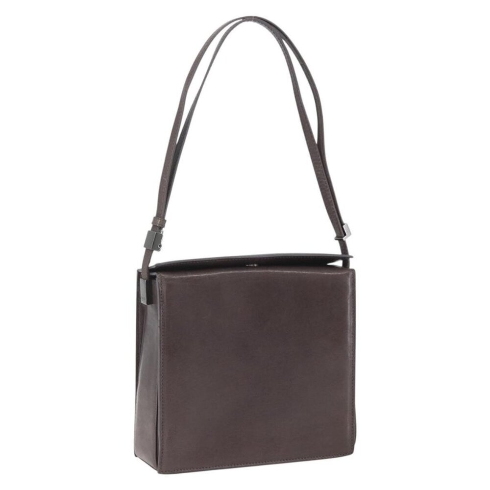 GUCCI Shoulder Bag Leather Brown 007 2014 3444 Auth 159973